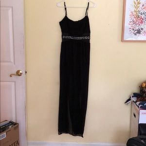 Black maxi dress